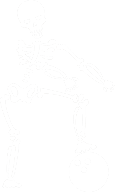 Bowling Ball Floss like A Boss Skeleton Ceramic Ornament