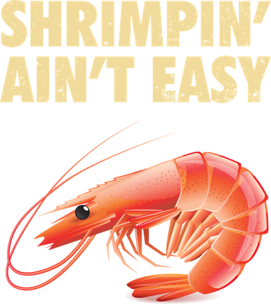 Funny Shrimpin Aint Easy Shrimp Gift Cool Fishing Fisher Women's Long Sleeve Shirt