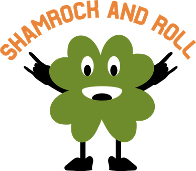 Funny Shamrock And Roll Irish Leaf St Patricks Day Toddler Long Sleeve