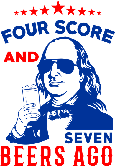 Four Score And Seven Beers Ago 4th Of July USA Merica Beanie