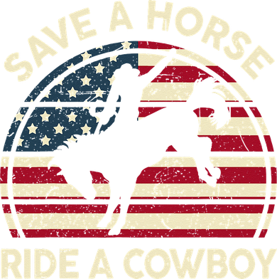 Funny Save A Horse Ride A Cowboy Horse Kids Hoodie