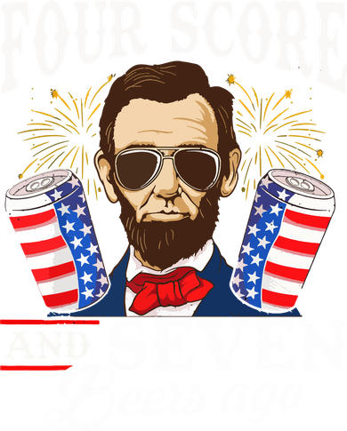 Four Score And 7 Beers Ago 4th Of July Drinking Like Lincoln Golf Towel