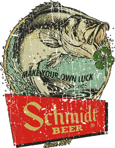 Fishing Schmidt Beer Make Your Own Luck 1894 Women's Tank Top