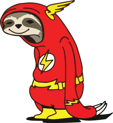 Flash Sloth Cool Nerd Gift For Him Button