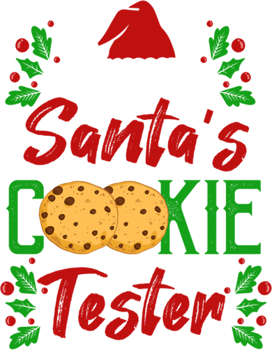 Funny SantaS Cookie Tester Christmas Cookies Taste Test Gift Kids Long Sleeve Shirt