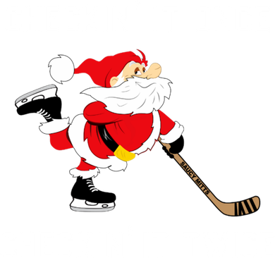 Funny Santa Clause Christmas Ice Hockey For Boys Great Gift Coaster