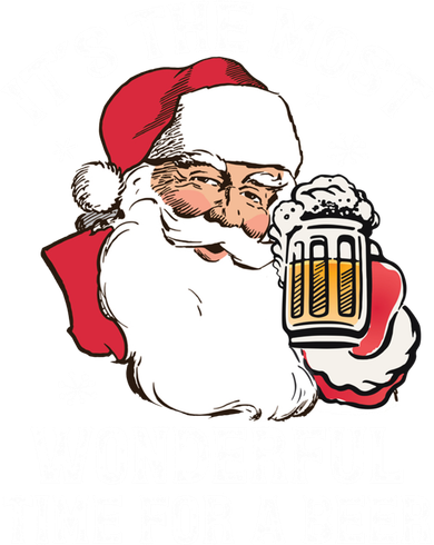 Funny Santa Claus ItS The Most Wonderful Time Beer Meaningful Gift Women's Long Sleeve Shirt