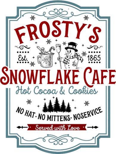 FrostyS Snowflake Cafe With Hot Cocoa And Cookies Christmas Doggie Tank