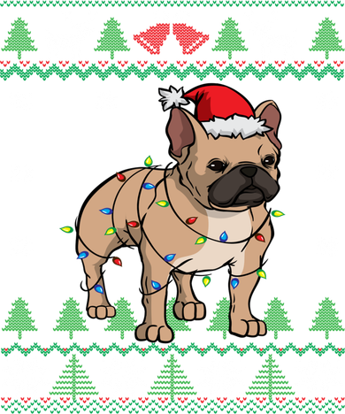 Frenchie Santa Claus Cute French Bulldog Ugly Christmas Gift Toddler Long Sleeve