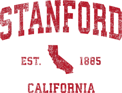 Funny Stanford California CA Vintage Sports Design Red Kids T-Shirt