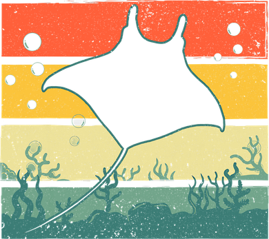 Funny Stingray Design For Men Women Kids Ocean Animal Lovers Doggie Tank