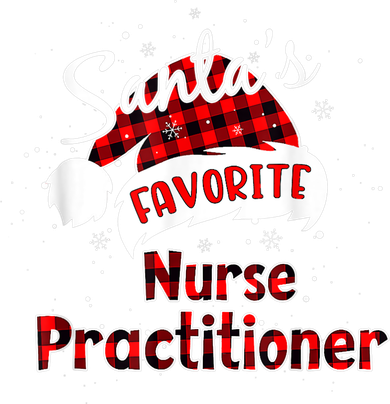 Funny Santa's Favorite Nurse Practitioner Christmas Pajama 11oz C Handle Ceramic Mug