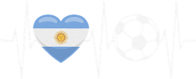 Funny Soccer Fan Heartbeat Argentines vintage Kids T-Shirt