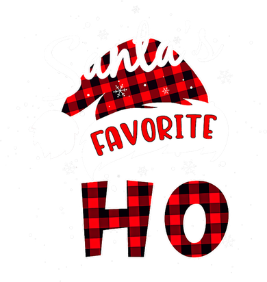 Funny Santa's Favorite Ho Christmas Plaid Buffalo Pajama Cool Gift Ornament