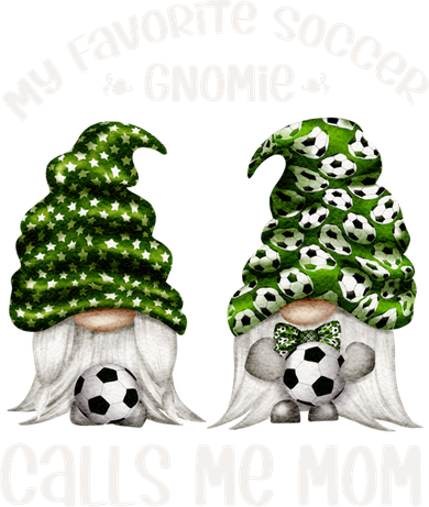 Funny Soccer Gnome My Favorite Soccer Gnomie Calls Me Mom Cute Gift Women's T-Shirt