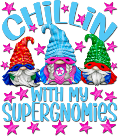 Funny Superhero Gnomes Chillin With My Gnomies Cool Gift Women's Sweatshirt