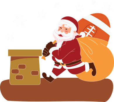 Funny Santa’s Gift American Football Christmas Pajama Gifts Baby Bodysuit