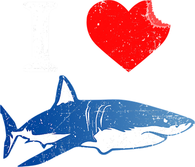 Funny Shark I Love Shark Shark Lover Shark Ornament
