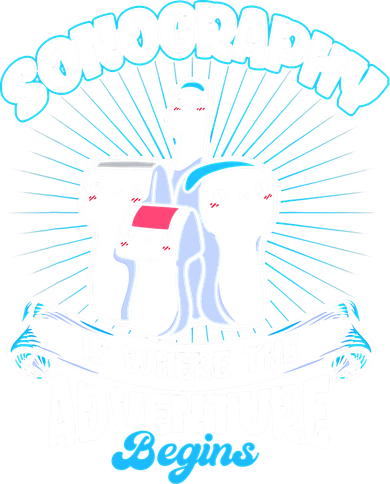 Funny Sonography Is Where The Adventure Begins Ultrasound Tech Women's Long Sleeve Shirt
