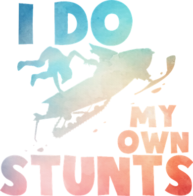 Funny Snowmobile  i do my own stunts  Art For Snow Mobile  Mousepad