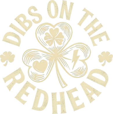 Funny Shamrock Irish St Patricks Day Dibs On The Redhead Tote Bag