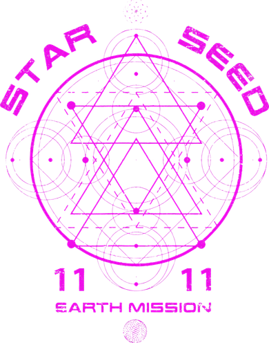 funny Starseed Mission Sacred Geometry Women's Dry Zone Grid Polo