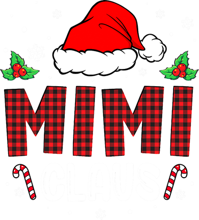 Funny Santa Mimi Claus Christmas Matching Family Kids Sweatshirt