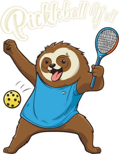 Funny Sloth Mode Pickleball Player Gift Toddler Hoodie