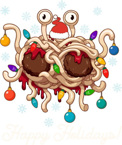 Flying Spaghetti Monster Fsm Christmas Happy Holidays Baby Bodysuit