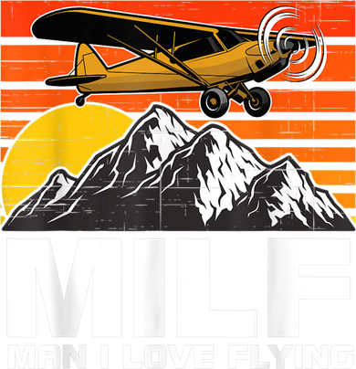 Funny Saying MILF Man I Love Flying Golf Towel
