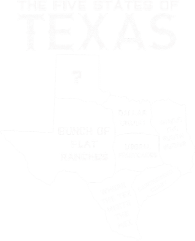 Five States Of Texas Funny Maps Of Dallas Houston Austin Women's Sweatshirt