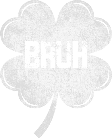 Funny St Patricks Day Bruh Meme Shamrock Kids Hoodie