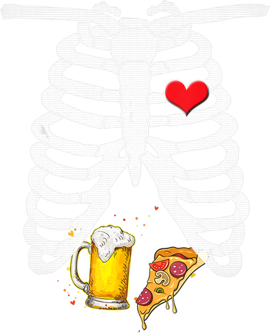 Funny Skeleton Pregnancy Pizza Beer Xray Halloween Soon Dad Gift Tote Bag