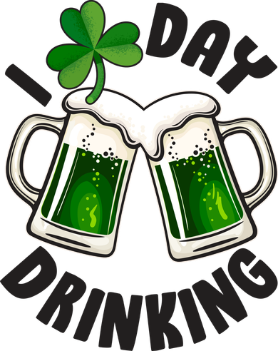 Funny St Patricks Day I Love Day Drinking Green Beer Bucket Hat