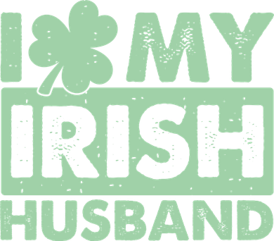 Funny St Patrick's Day I Love My Irish Husband Lucky Shamrock Clover Women's T-Shirt