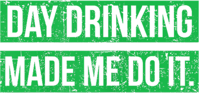 Funny St. Patricks Day Day Drinking Made Me Do It Drinking Beer Gift Coaster