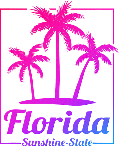 Florida Sunshine State Retro Look Women's Hoodie
