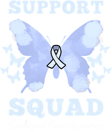 Funny Support Squad Esophageal Cancer Awareness Beanie