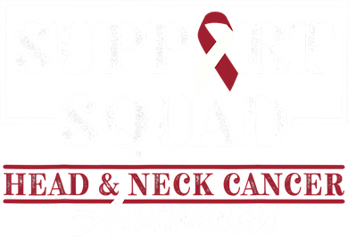 Funny Support Squad I HNSCC Head And Neck Cancer Awareness Beanie