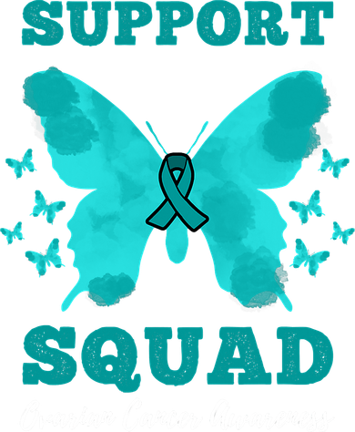 Funny Support Squad Ovarian Cancer Awareness Women's T-Shirt