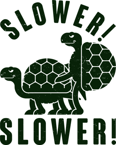 Funny Slower Slower Two Turtles Mousepad