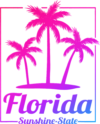 Florida Sunshine State Retro Look Women's Hoodie