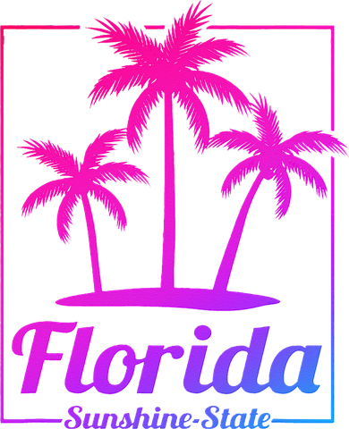 Florida Sunshine State Retro Look Women's Hoodie