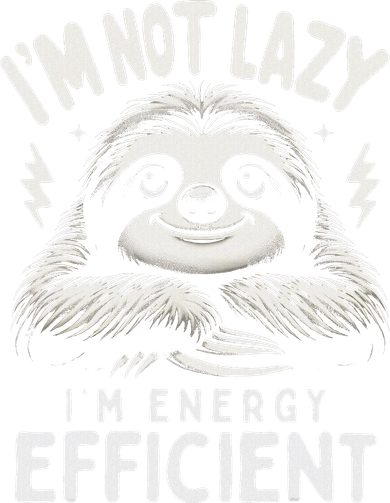 Funny Sloth Stuff IM Not Lazy Energy Efficient Nap Lovers Doggie Tank