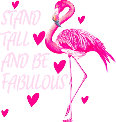 Flamingo Stand Tall And Be Fabulous Women's Long Sleeve Shirt
