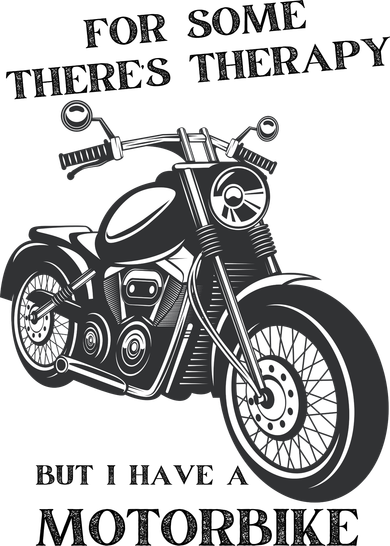For Some There’s Therapy But I Have A Motorbike Women's V-Neck T-Shirt
