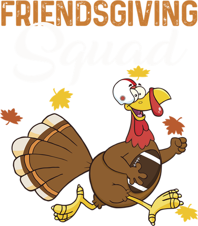 Friendsgiving Squad Thanksgiving Party Run Football Turkey Cute Gift Toddler T-Shirt