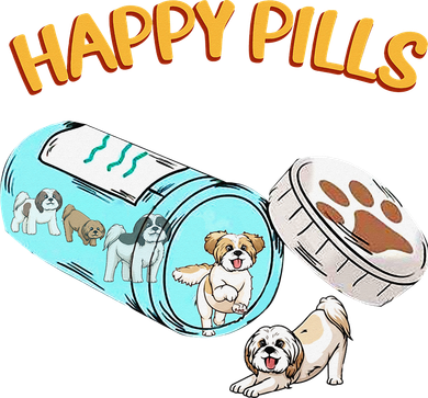 Funny Shih Tzu Happy Pills Dog Lover Women's Hoodie