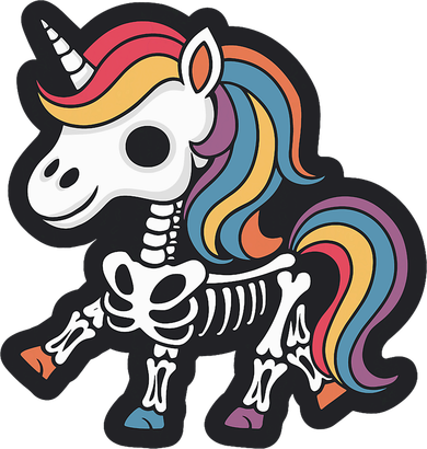 Funny Skeleton Unicorn Lovers Spooky Halloween Costume Women's T-Shirt