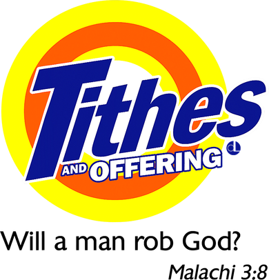 Funny Tithes And Offering Will A Man Rob God Button